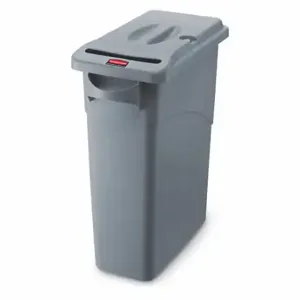 RUBBERMAID FG9W2500LGRAY Confidential Document Container, 60L, Gray | CT9EYV 43WX02