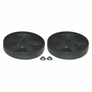 RUBBERMAID FG9W27L10000 Rollout Wheel/Push Cap, 2 PK | CT9EWG 33PZ29