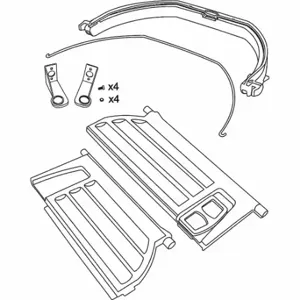 RUBBERMAID FG9W71L90000 Accessory Kit | CT9EUB 33PZ61