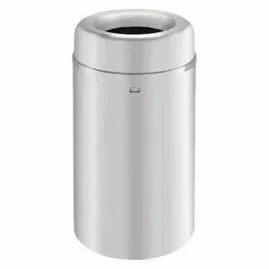 RUBBERMAID FGAOT30SAPL Trash Can, Aluminum, Flat With Top Opening Top, Silver, 20 Inch Width/Dia | CT9FLW 43WY88