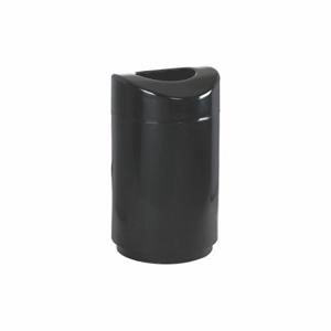 RUBBERMAID FGR2030EPLBK Fire-Resistant Trash Can, Steel, Flat with Top Opening Top, Black | CT9EVF 53GX82