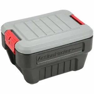 RUBBERMAID RMAP080000 UNITED SOLUTIONS Attached Lid Container, 8 gal, 20 Inch x 14 1/2 Inch x 12 Inch | CT9FPT 499N13