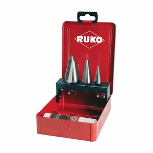 RUKO 101020E Tube and Sheet Drill, 6 Hole Sizes, 3 mm to 30.5 mm, BrigHeight Uncoated Finish, Cobalt | CT9FUE 783YJ2