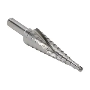 RUKO 101702E Step Drill Bit, 2 Size, 13 Steps, 5 Perc. Cobalt High-Speed Steel, Bright Finish, Split Point | CV7HKQ