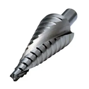 RUKO 101704 Step Drill Bit, 4 Size, 12 Steps, High-Speed Steel, Bright Finish, Split Point | CV7HKW