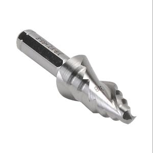 RUKO 101707E Step Drill Bit, 7 Size, 2 Steps, 5 Perc. Cobalt High-Speed Steel, Bright Finish, Split Point | CV7HLG