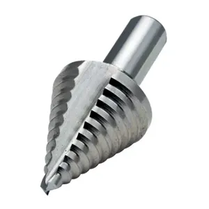 RUKO 101708 Step Drill Bit, 8 Size, 1 Step, High-Speed Steel, Bright Finish, Split Point | CV7HLH