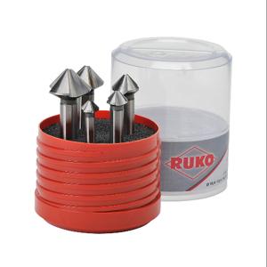 RUKO 102153 Countersink Bit Set, Metric, 90-Deg. Cut Angle, High-Speed Steel, Pack Of 5 | CV7DBJ