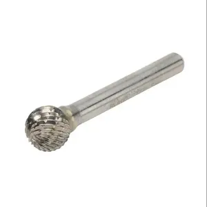 RUKO 116422 Rotary Burr, Ball, 1/2 Inch Burr Dia., 1/2 Inch Burr Length, Tungsten Carbide | CV7DXP