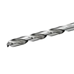 RUKO 214813 Jobber-Length Drill Bit, 1/4 Inch Size, Split Point, High-Speed Steel, Pack Of 10 | CV7HNF