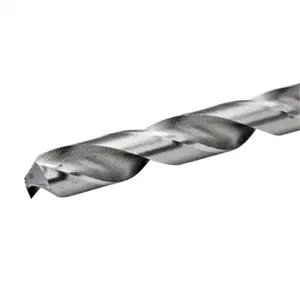 RUKO 214822 Jobber-Length Drill Bit, 25/64 Inch Size, Split Point, High-Speed Steel, Pack Of 10 | CV7HNQ