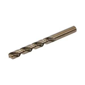 RUKO 215130 Jobber-Length Drill Bit, 13mm, Split Point, 5 Perc. Cobalt High-Speed Steel, Pack Of 5 | CV7HQX