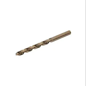 RUKO 215816 Jobber-Length Drill Bit, 19/64 Inch Size, Split Point, 5 Perc. Cobalt Hss, Pack Of 10 | CV7HRP