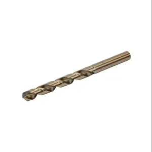 RUKO 215820 Jobber-Length Drill Bit, 23/64 Inch Size, Split Point, 5 Perc. Cobalt Hss, Pack Of 10 | CV7HRU