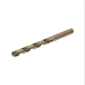 RUKO 215821 Jobber-Length Drill Bit, 3/8 Inch Size, Split Point, 5 Perc. Cobalt Hss, Pack Of 10 | CV7HRV