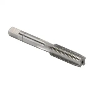 RUKO 231060 Hand Tap, M6 x 1.0 Coarse Threads Per Din 352, High-Speed Steel, Bright Finish | CV7PUW