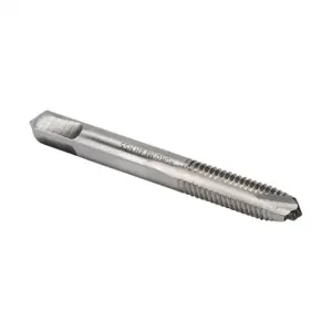 RUKO 231080 Hand Tap, M8 x 1.25 Coarse Threads Per Din 352, High-Speed Steel, Bright Finish | CV7PUX