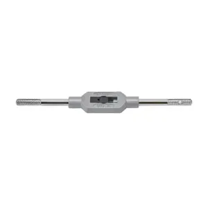 RUKO 241112 Adjustable Tap Wrench, Die-Cast Zinc, Hardened Steel Two-Jaw Chuck | CV8FAF