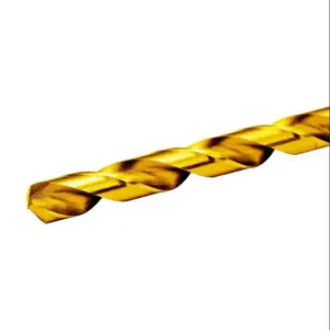 RUKO 250817T Jobber-Length Drill Bit, 5/16 Inch Size, Split Point, High-Speed Steel, Pack Of 10 | CV7HTR