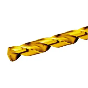 RUKO 250820T Jobber-Length Drill Bit, 23/64 Inch Size, Split Point, High-Speed Steel, Pack Of 10 | CV7HTU