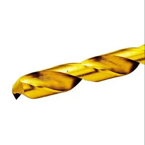 RUKO 250825T Jobber-Length Drill Bit, 7/16 Inch Size, Split Point, High-Speed Steel, Pack Of 5 | CV7HTZ