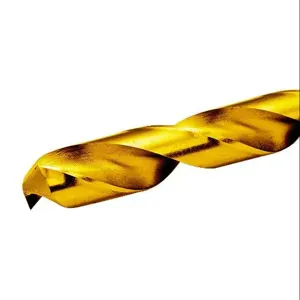 RUKO 250829T Jobber-Length Drill Bit, 1/2 Inch Size, Split Point, High-Speed Steel, Pack Of 5 | CV7HUD