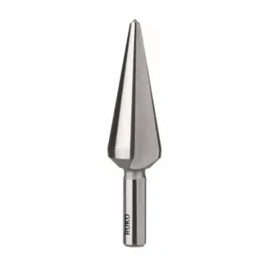 RUKO 101001F Tube and Sheet Drill, 2 Hole Sizes, 1/8 Inch to 9/16 Inch, TiAlN Finish, High Speed Steel | CT9FTG 783YM5