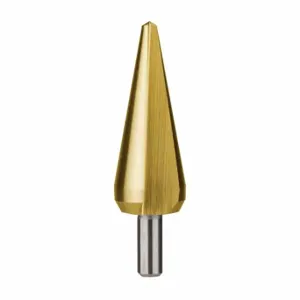 RUKO 101022T Tube and Sheet Drill, 2 Hole Sizes, 13/64 Inch to 7/8 Inch, TiN Finish, High Speed Steel | CT9FTT 783YJ8