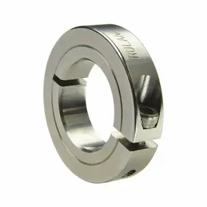 RULAND MANUFACTURING ENCL60-35MM-SS Shaft Collar, 1 Piece, Metric, Round, Clamp On, 35 mm Bore Dia, 12 mm Collar Wide | CT9MBE 45WT60