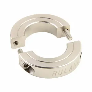 RULAND MANUFACTURING ENSP35-12-SS Shaft Collar, 2 Piece, Metric With Inch Bore, Round, Clamp On, 3/4 Inch Bore Dia | CT9NKF 45WT86