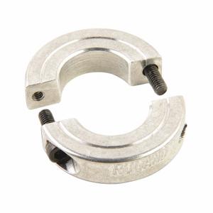 RULAND MANUFACTURING ENSP25-8-A Shaft Collar, 2 Piece, Metric With Inch Bore, Round, Clamp On, 1/2 Inch Bore Dia | CT9MFG 45WR67