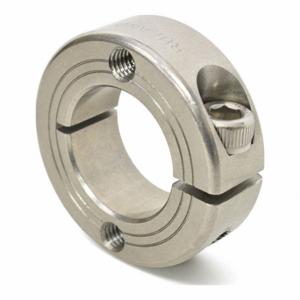 RULAND MANUFACTURING FHT-MCL-21-SS Mountable Shaft Collar, 21 mm Bore Dia, Round, Stainless Steel, 15 mm Collar Wide | CT9JKY 805P08
