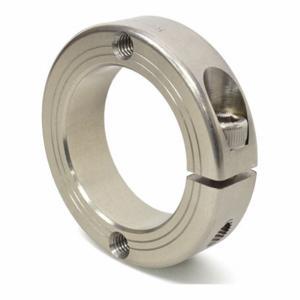 RULAND MANUFACTURING FHT-MCL-24-SS Mountable Shaft Collar, 24 mm Bore Dia, Round, Stainless Steel, 15 mm Collar Wide | CT9JLR 805P26