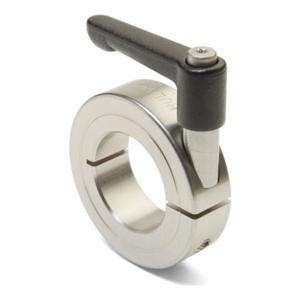 RULAND MANUFACTURING LV-MCL-42-ST Quick Clamping Shaft Collar, 42 mm Bore Dia, Round, Stainless Steel, Black | CT9LGJ 805PY2