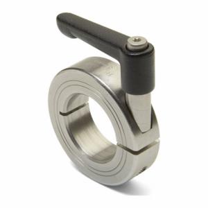 RULAND MANUFACTURING LV-MCL-60-SS Quick Clamping Shaft Collar, 60 mm Bore Dia, Round, Stainless Steel, Black | CT9LKP 805R11