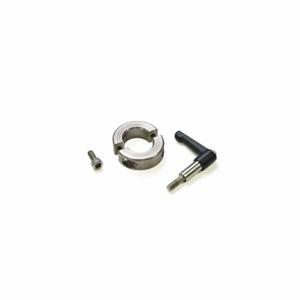 RULAND MANUFACTURING LV-MSP-38-SS Quick Clamping Shaft Collar, 38 mm Bore Dia, Round, Stainless Steel, Black | CT9LEF 805RM6