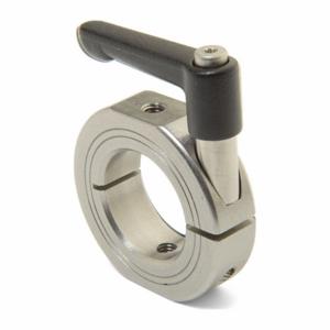 RULAND MANUFACTURING LV-OF-MCL-25-SS Quick Clamping Shaft Collar, 25 mm Bore Dia, Round, Stainless Steel, Black | CT9KVQ 805RZ3