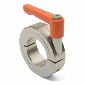 RULAND MANUFACTURING LVO-MCL-20-ST Quick Clamping Shaft Collar, 20 mm Bore Dia, Round, Stainless Steel, Zinc | CT9KNQ 805KM5