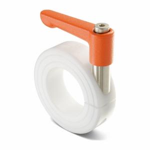 RULAND MANUFACTURING LVO-MCL-14E-P Quick Clamping Shaft Collar, 7/8 Inch Bore Dia, Round, Acetal, Plastic, Orange | CT9LLV 805T85