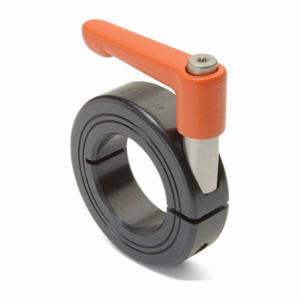 RULAND MANUFACTURING LVO-MCL-12-F Quick Clamping Shaft Collar, 12 mm Bore Dia, Round, Carbon Steel, Orange | CT9NEL 805T71