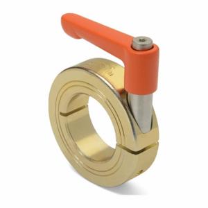 RULAND MANUFACTURING LVO-MCL-15-FZ Quick Clamping Shaft Collar, 15 mm Bore Dia, Round, Carbon Steel, Orange | CT9KFR 805T99