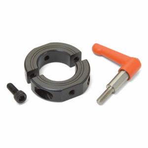 RULAND MANUFACTURING LVO-OF-MSP-10E-F Quick Clamping Shaft Collar, 5/8 Inch Bore Dia, Round, Carbon Steel, Orange | CT9LJG 805LN7