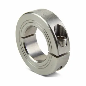 RULAND MANUFACTURING MCL-11E-SS Shaft Collar, 1 Piece, Metric With Inch Bore, Round, Clamp On, 13 mm Collar Wide | CT9LPG 805CP1