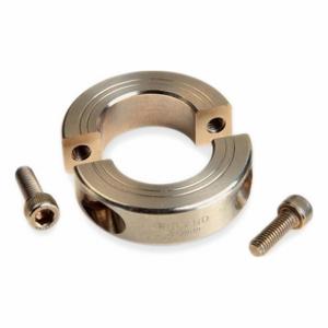 RULAND MANUFACTURING MSP-38-FZ Shaft Collar, 2 Piece, Metric, Round, Clamp On, 38 mm Bore Dia, 15 mm Collar Wide | CT9MPR 805EA8