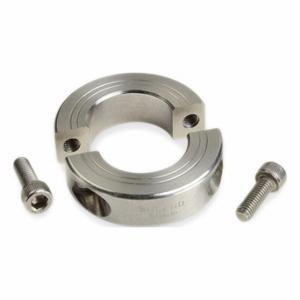 RULAND MANUFACTURING MSP-9E-SS Shaft Collar, 2 Piece, Metric With Inch Bore, Round, Clamp On, 9/16 Inch Bore Dia | CT9NJV 805EG3
