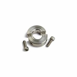 RULAND MANUFACTURING MSPD-10-SS D-Bore Shaft Collar, 2 Piece, Metric, D, Clamp On, 10 mm Bore Dia, 303 | CT9HTR 805EX3