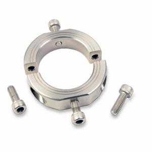 RULAND MANUFACTURING OF-MSP-8E-SS Mountable Shaft Collar, 1/2 Inch Bore Dia, Round, Stainless Steel, 303, 2 Piece | CT9JFA 805FK5