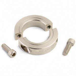 RULAND MANUFACTURING SP-44-ST Shaft Collar, 2 Piece, Round, Clamp On, 2 3/4 Inch Bore Dia, 316 | CT9MTG 805FR7