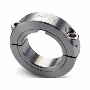 RULAND MANUFACTURING SPK-38-SS Keyed Shaft Collar, 2-Piece, Inch, Round Keyed, Clamp On, 2 3/8 Inch Size Bore Dia | CT9HYT 805GP3