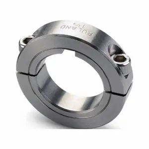 RULAND MANUFACTURING MSPK-10-SS Keyed Shaft Collar, 2-Piece, Metric, Round Keyed, Clamp On, 10 mm Bore Dia, 303 | CT9HZF 805EY8